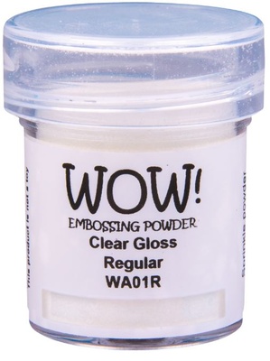 Прозрачная пудра для эмбоссинга Wow Clear Gloss - Regular, 15 мл