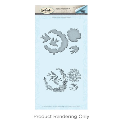 Набір ножів з штампами від Spellbinders — Swallow - Ластівка