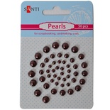 Набір перлин на клейовій основі шоколадних, 50 шт., ТМ Santi