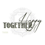 Акриловый штамп Lesia Zgharda TA008 Happy TOGETHER, размер 5.5х2.8 см