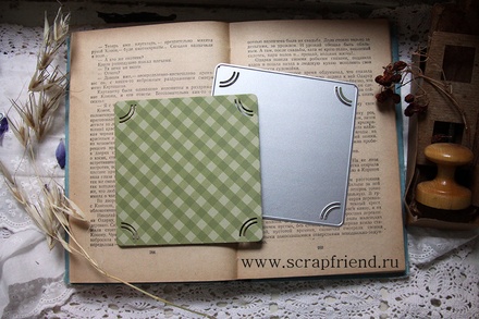 Нож для вырубки от Scrapfriend - Цедрик: Подложка с прорезями под фотографию 10х10см, instasize