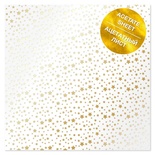 Ацетатний аркуш з золотим візерунком Golden Stars, 30,5см х 30,5см, ТМ Фабрика Декору