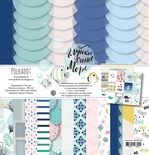 Набор бумаги от Polkadot - "Глубокое синее море", 30.5х30.5 см