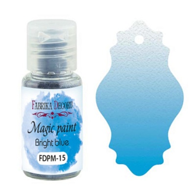 Сухая краска Magic paint - Фабрика Декора - Ярко-голубой, 15мл