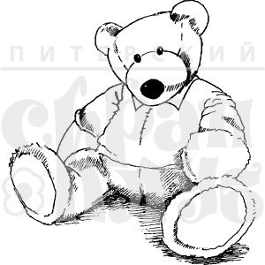 Акрилові штампи дизайну Олена Виноградова "ведмедик Тедді"