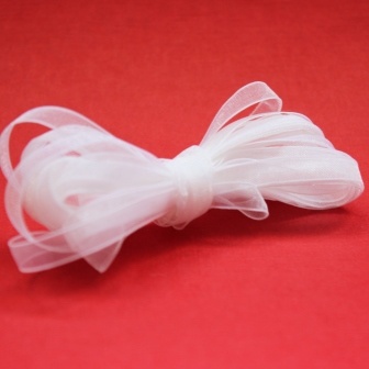 Стрічка з Бавовна White, 6мм, колір білий, 5 м