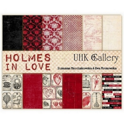 Набор двусторонней скрапбумаги UHK Gallery - Holmes in love, 6 листов