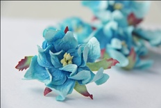 Гарденія, діаметр 5см, колір бірюза, 1 шт.