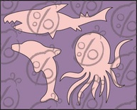 Чипборд Набір "Морські хижаки". Маленький cb-226