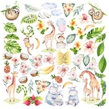 Аркуш з картинками для вирізання Safari for kids 30,5x30,5см, ТМ Фабрика Декору.