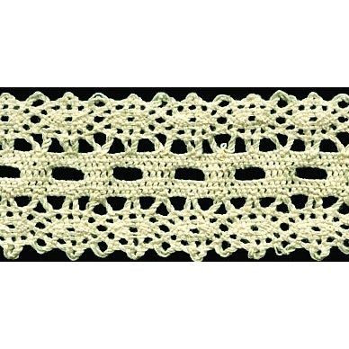 В’язане мереживо, колір білий, ширина 50 мм, довжина 90 см