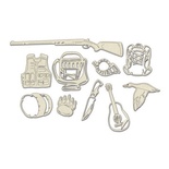 Набір чіпбордів Охота 660 1, 10x15см, колір молочний, ТМ Фабрика Декору