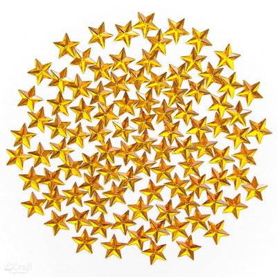 Декоративные стразы звездочки,  15 мм, 100 шт., TM dpCraft (Dalprint)