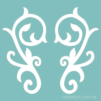 Чипборд від Вензелик - Набір вензелів 18, 68x76 мм, розмір: 68x76 мм