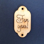 Деревʼяна фігурка WOOD-060 - For You, 1 штука