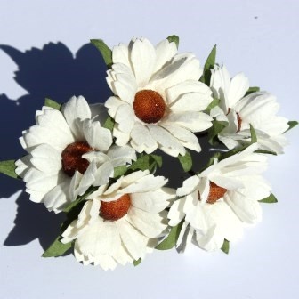 Белые ромашки, 5 шт.