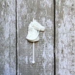 Пластиковое украшение от Е.В.A. - Лошадка, белая, 2х5см