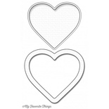Ніж для вирубки My Favorite Things - Die-namics Heart Shaker Window & Frame, 2 шт.