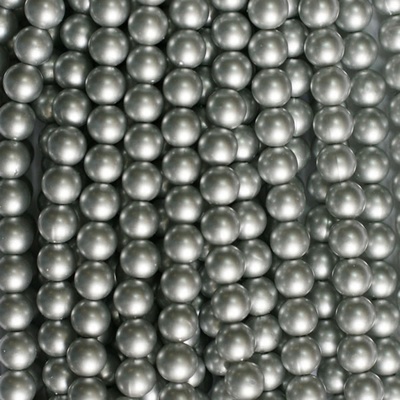 Намистини "перли" на нитці, 135 намистинки, діаметр 6 мм