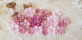 Набір квітів з тканини (18 шт.)