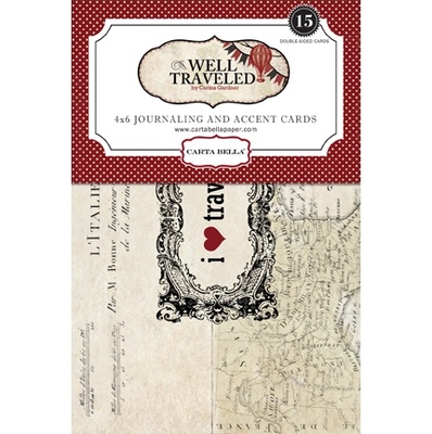Карточки для журналінгу Carta Bella Well Travelled - Postcard Pack
