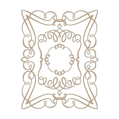 Пластини для фольгування від Spellbinders - Elegant Rectangle