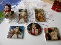 ЦІНУ ЗНИЖЕНО! Фішки для скрапбукінгу з епоксидним покриттям Новий рік 3