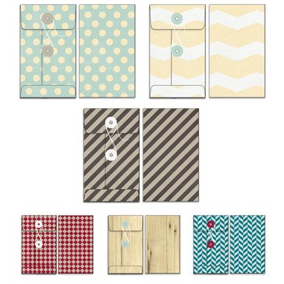 Набір конвертів Fancy Pants - Timbergrove Patterned Envelopes