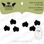 Акриловий штамп Lesia Zgharda F144 Тучки, розмір 6,9x1,6 см