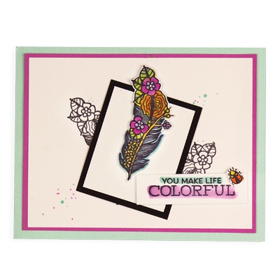 Набір ножів з штампами від Spellbinders — Feather And Beetles