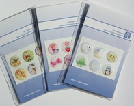 Набір наліпок - Шарлотта-Земляничка, 6 шт., діаметр 2см