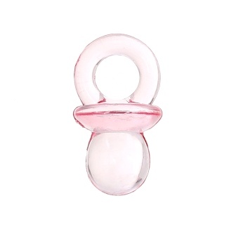 Акрилова підвіска "Соска", колір рожевий, 21x12мм, 1 шт.