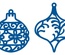 Набір ножів для вирубки Marianne Design Creatables - Two Baubles