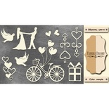 Чипборд Фабрика Декору - FDCH-120, колір молочний, крафт