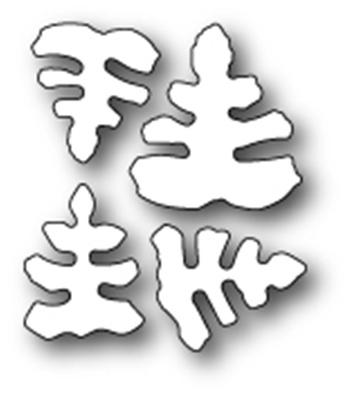 Ніж для вирубки від Poppystamps - Small Monterey Leaves