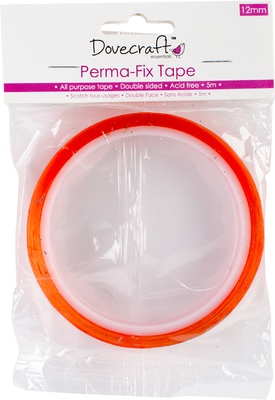 Двусторонний скотч сильной фиксации - Perma-Fix от Dovecraft, 12 мм, 5 метров