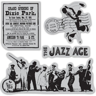 Набор резиновых штампов Hampton Art/ Graphic 45 - Clong Curtain call 3