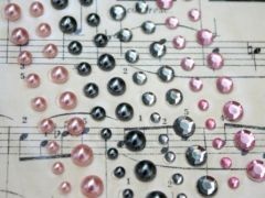 Половинки жемчужин и кристаллов от ScrapBerry's "Нарядные", 120 шт