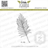 Акриловый штамп Lesia Zgharda Пальмовий листочок - контур FL185, 3,1*6,2см