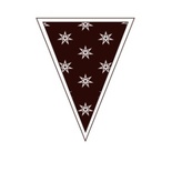 Акриловый штамп Christmas Stamp SR048a Звезды, размер 3 * 3,7 см