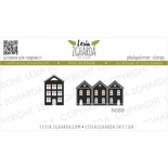 Набор акриловых штампов Lesia Zgharda Придорожні будиночки N088