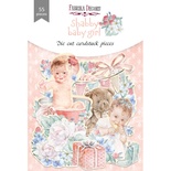 Набір висічок для скрапбукінгу, колекція Shabby baby girl Redesign, 55шт., ТМ Фабрика Декору