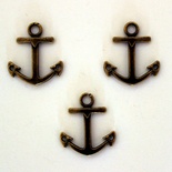 Металлическое украшение "Якорь Морской 2", 26х23 мм, 1 шт.
