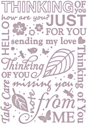Папка для тиснения от Couture Creations - Thinking Of You, All Occasions Collection