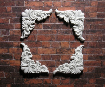 Гіпсові куточки від E.В.A., 4х2,5см, 4 шт.