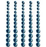 Половинки кристалів на клейовій основі Queen & Co - Rhinestones Baby Blue, 60