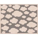 КОМІССІОНКА - Гумовий штамп Hero Arts - Clouds, на деревʼяному блоці, новий