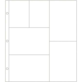 Набор файлов с кармашками Project Life by Becky Higgins - Photo Pocket Pages - Design G, 12 шт.