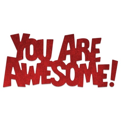 Ножі від Cheery Lynn Designs - Whimsical "You Are Awesome" 89xLynn0 мм