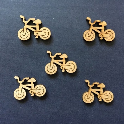Деревʼяна фігурка WOOD-119 - Велосипед, 1 штука